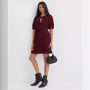 LOFT Corduroy Bow Mini Pocket Dress XL